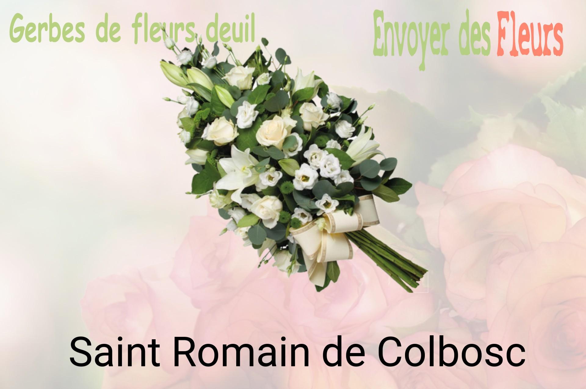 Gerbe de fleurs de deuil livrée à Saint-Romain-de-Colbosc